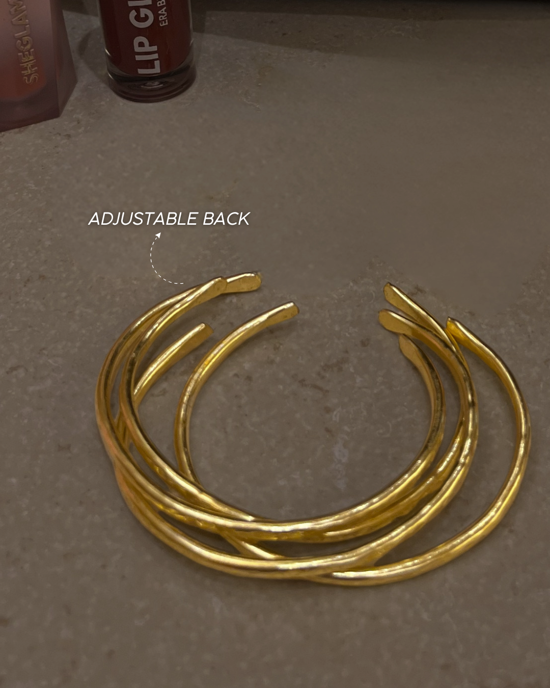 Textured Stack Bangles (Set of 5)