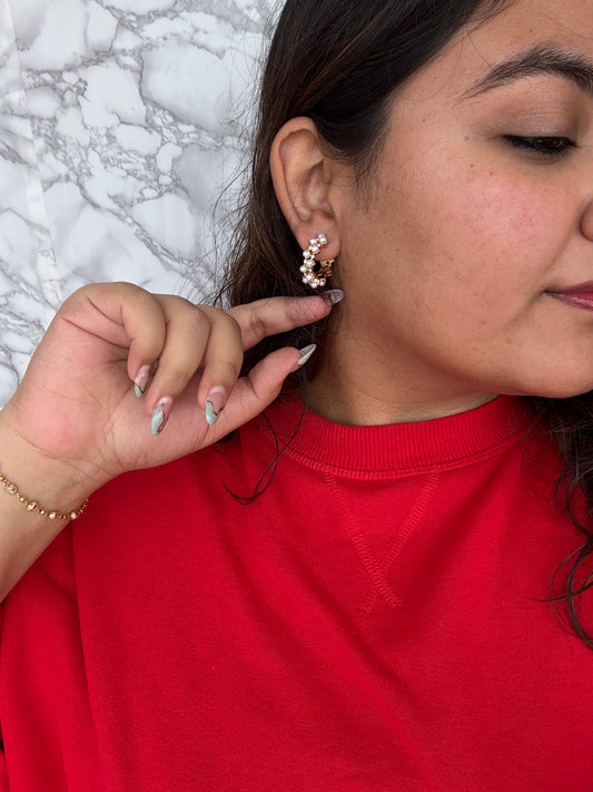 Twirling Pearls Earrings