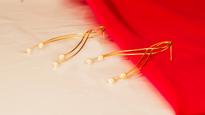 Pearl Drama Earrings