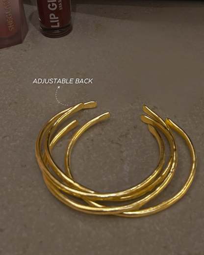 Textured Stack Bangles (Set of 5)