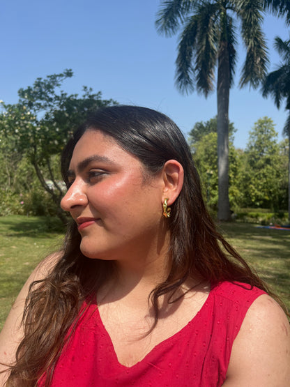 Rozaana Hoops | Everyday brass earrings
