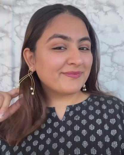 Pearl Drama Earrings
